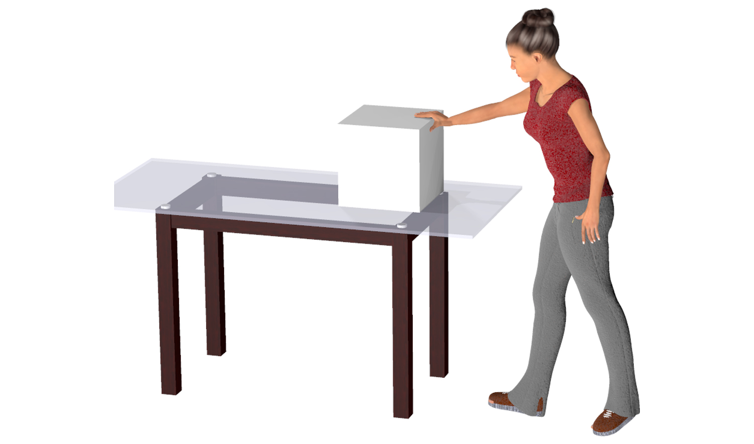 One-Handed Horizontal Push